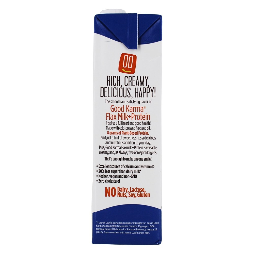 Leite de Linho com Omega - 3 + Baunilha De Proteína - 32 fl. oz. Good Karma - Imagem 3