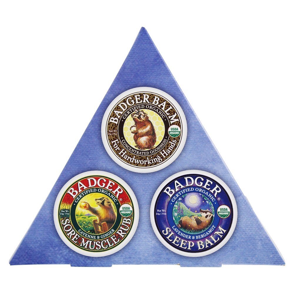 Mini Amostrador de Bálsamo Orgânico - 3 Contagem Badger