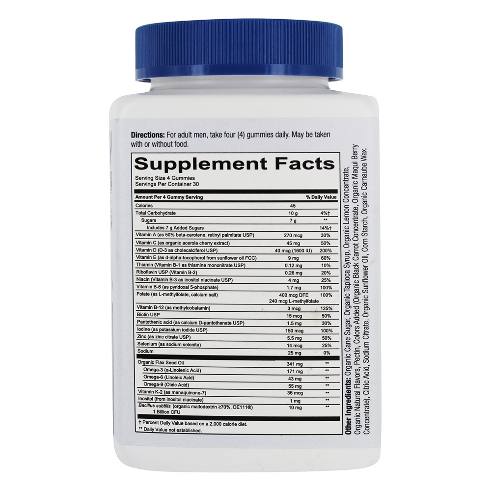 Multivitamínico Completo de Organics Masculino - 120 Gomas vegetarianas SmartyPants - Imagem 2