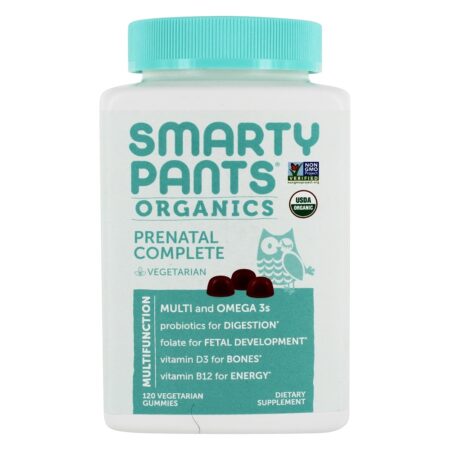 Organics Pré-natal Completo Multivitamínico - 120 Gomas vegetarianas SmartyPants