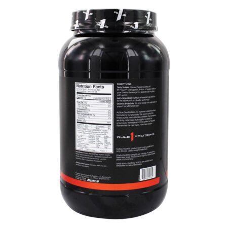 Proteína R1 100 % Proteína Whey Isolada & Proteína Whey Hidrolisada Fórmula Pó De Chocolate Manteiga De Amendoim - 2.58 lbs. Rule One Proteins - Image 2