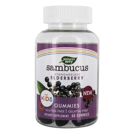 Sambucus Sabugueiro Padronizado Para Crianças - 60 Gummies Nature's Way