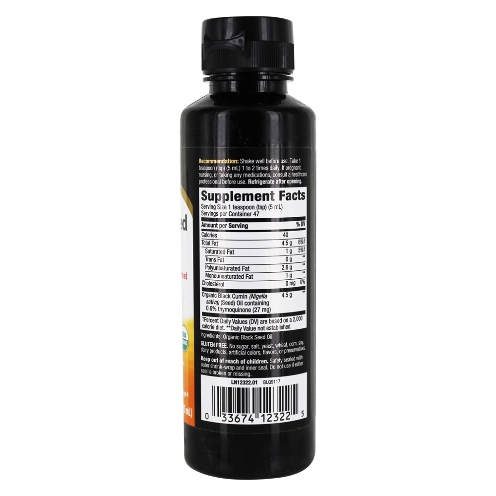 Óleo de Semente Preto 100 % Orgânico - 8 fl. oz. Nature's Way - Imagem 2