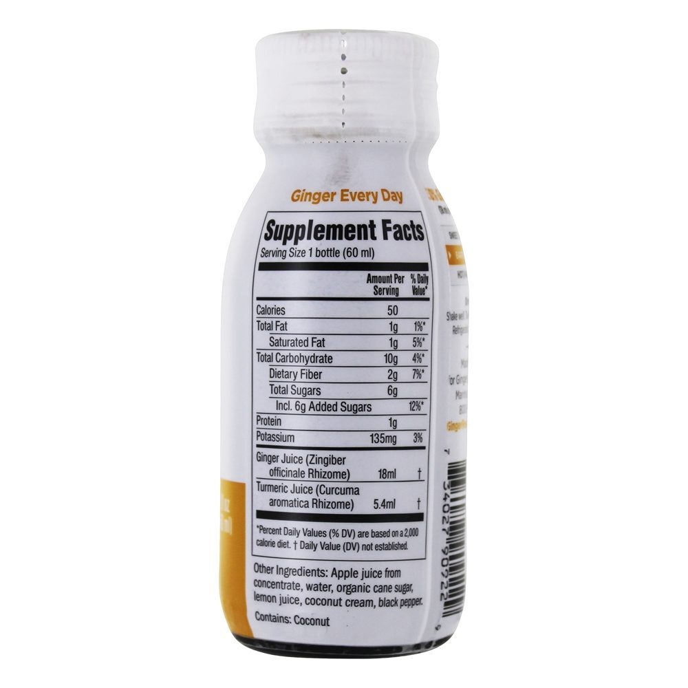 Resgatar Ginger Shots Wild Turmeric - 2 fl. oz. Ginger People - Imagem 2