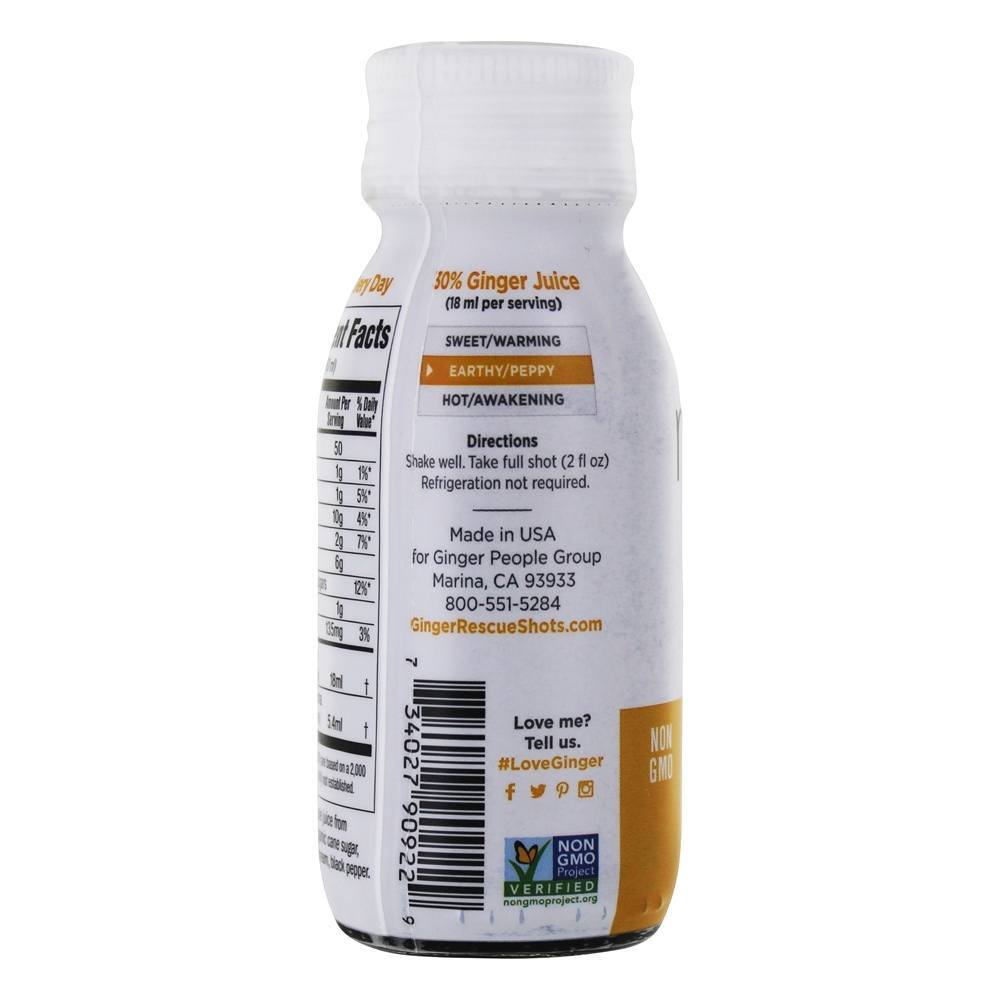 Resgatar Ginger Shots Wild Turmeric - 2 fl. oz. Ginger People - Imagem 3