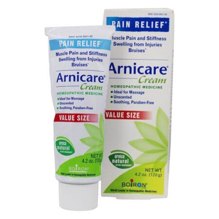 Arnicare Cream Homeopathic Medicine para alívio da dor Tamanho do valor - 4.2 oz. Boiron