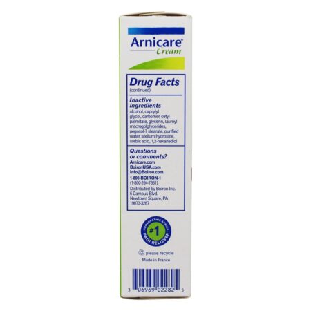 Arnicare Cream Homeopathic Medicine para alívio da dor Tamanho do valor - 4.2 oz. Boiron - Image 4