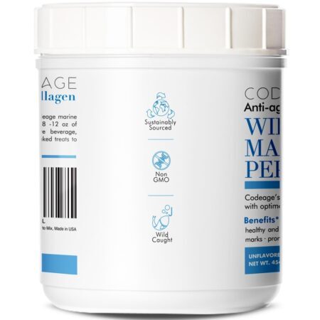 Pó marinho travado selvagem dos Peptides do colagénio Unflavored - 16 oz. Codeage - Imagem 3