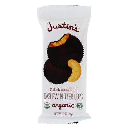 Castanha de caju Cups Box Dark Chocolate - 12 Pacote (s) Justin's Nut Butter - Image 4