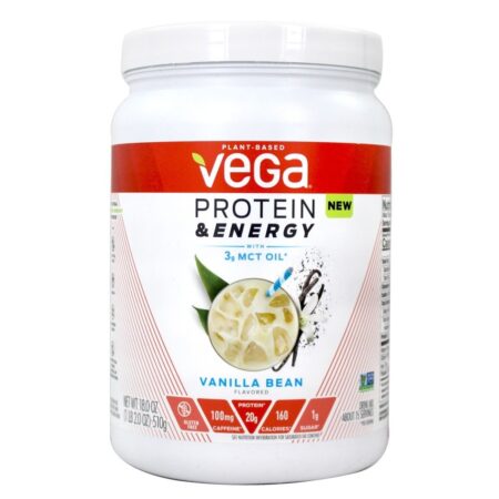 Mistura de Bebidas à Base de Plantas com Proteína e Energia Baunilha - 18 oz. Vega