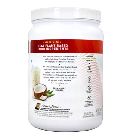 Mistura de Bebidas à Base de Plantas com Proteína e Energia Baunilha - 18 oz. Vega - Image 3