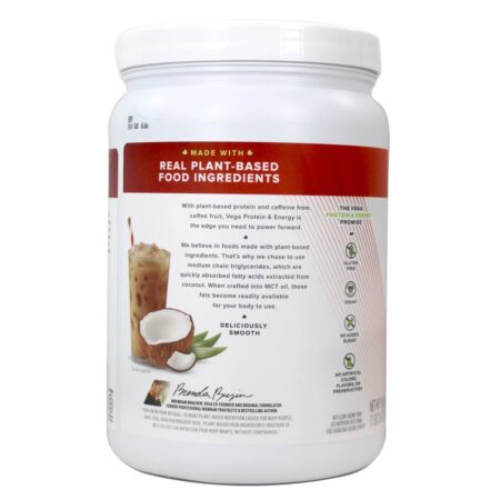 Mistura para Bebida à Base de Plantas com Proteína e Energia Cold Brew Coffee - 18.6 oz. Vega - Image 3