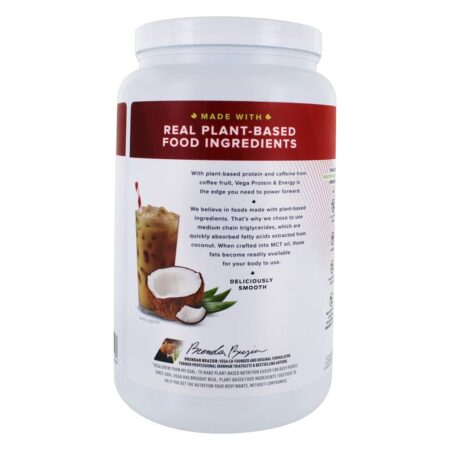 Mistura para Bebida à Base de Plantas com Proteína e Energia Cold Brew Coffee - 29.7 oz. Vega - Image 3