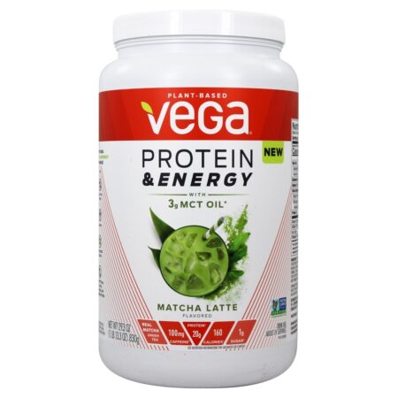 Mistura para Bebida à Base de Plantas com Proteína e Energia Matcha Latte - 29.3 oz. Vega