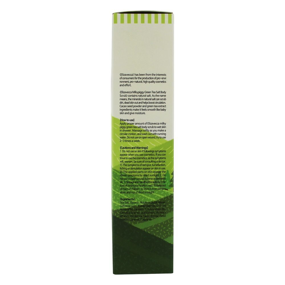 Esfoliação corporal de sal de chá verde - 300 ml. Elizavecca - Imagem 3