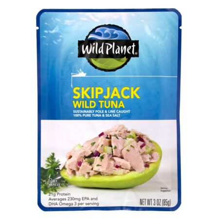 Bolsa de Atum Selvagem Skipjack - 3 oz. Wild Planet