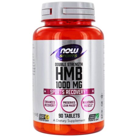 Agora Sports HMB Dupla Força Recuperação de Esportes 1000 mg. - 90 Tablets NOW Foods