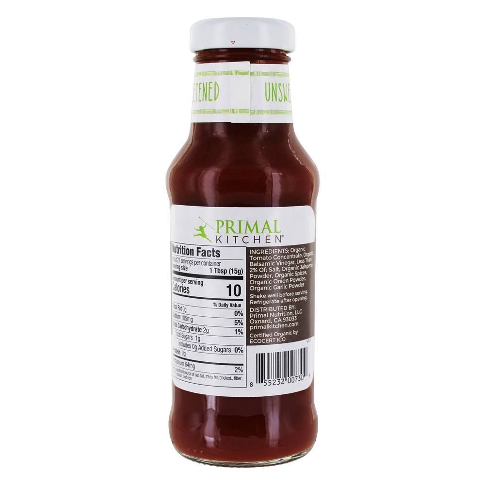 Ketchup Picante Orgânico Sem Açúcar - 11.3 oz. Primal Kitchen - Imagem 2