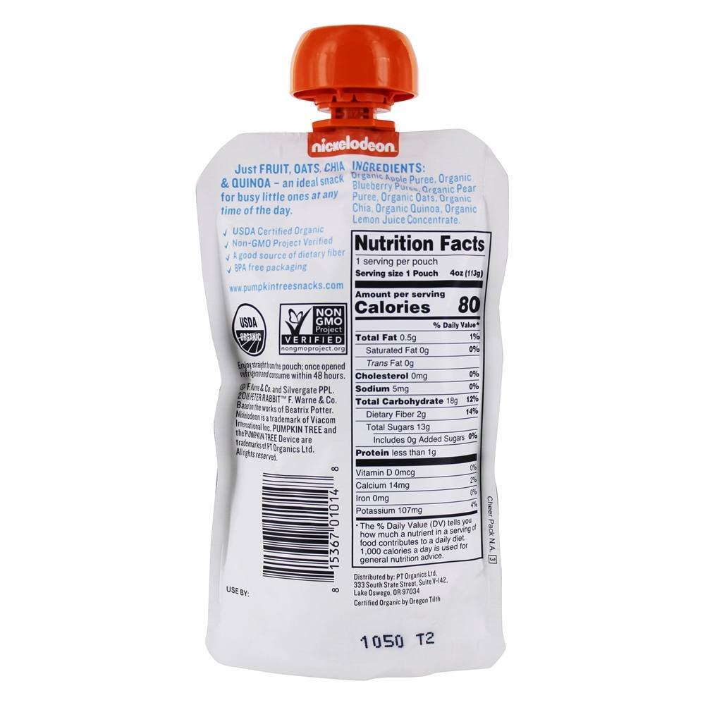 Super aveia orgânica e sementes de maçã e mirtilo - 4 oz. Peter Rabbit Organics - Imagem 2