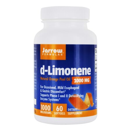 Óleo de Casca de Laranja Natural d-Limonene 1000 mg. - 60 Softgels Jarrow Formulas