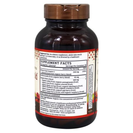 Vitamina C Ouro 240 mg. - 90 Cápsulas Nutrigold Líquidas Nutrigold - Imagem 2