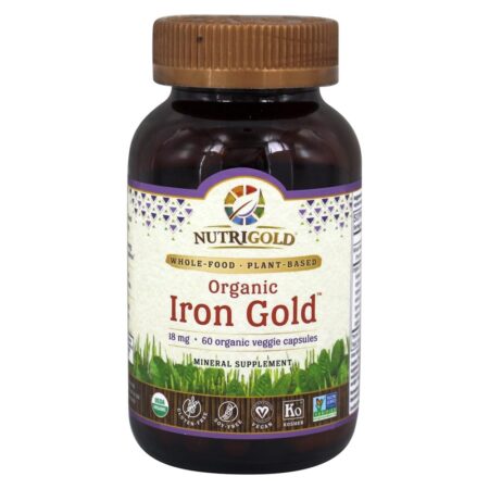 Ouro Orgânico de Ferro 18 mg. - 60 Cápsula (s) vegetal (s) Nutrigold