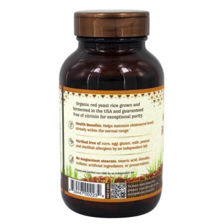 Levedura Vermelha Arroz Ouro Orgânico 600 mg. - Cápsulas 120 Nutrigold - Imagem 3
