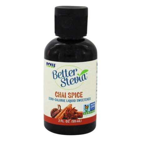 Adoçante líquido BetterStevia Chai Spice - 2 fl. oz. NOW Foods