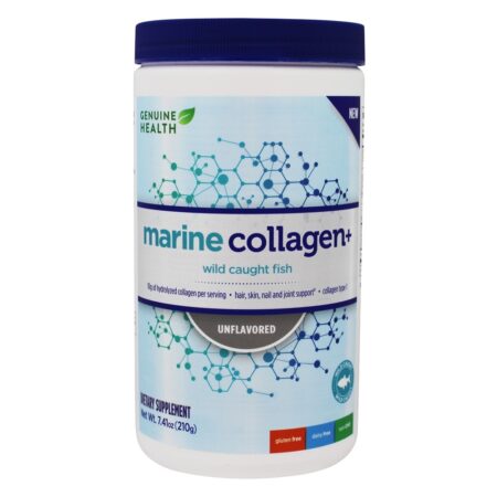 Colágeno Marinho Tipo 1 Pó Sem Sabor - 7.41 oz. Genuine Health