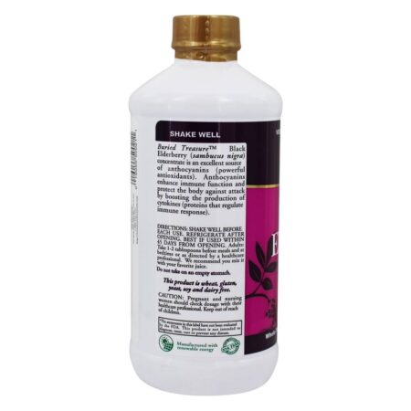 Sambucus Elderberry ACF Fórmula de Suporte Imune - 16 fl. oz. Buried Treasure Products - Image 3