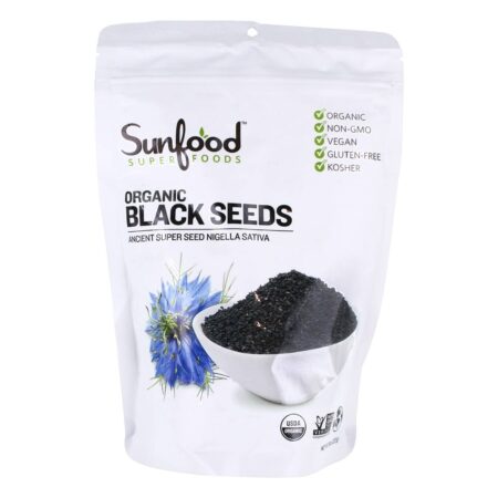 Sementes Negras Orgânicas - 8 oz. Sunfood Superfoods