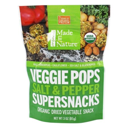 Veggie Pops Supersnacks Sal e Pimenta - 3 oz. Made in Nature