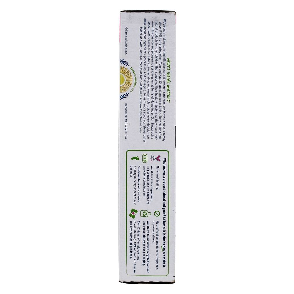 Fluoreto Natural & SLS Livre Ativado Carvão Vegetal Branqueamento De Hortelã-Pimenta - 4.7 oz. Tom's of Maine - Imagem 4