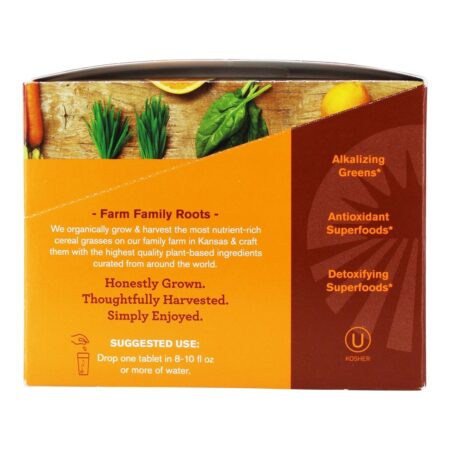 Verde Superfood Detox Efervescentes Verdes Tablets Orange Turmeric - 6 Tubos Amazing Grass - Image 4