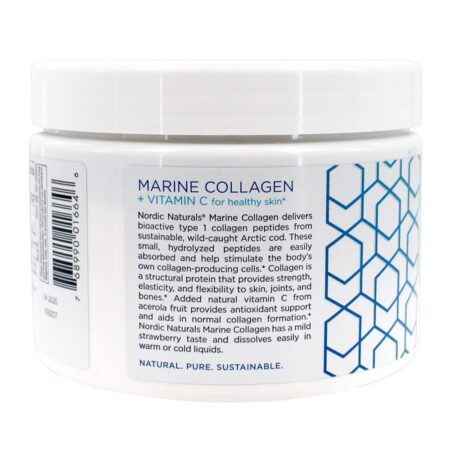 Peptides bioativos do colagénio marinho bebem a morango da mistura - 5.29 oz. Nordic Naturals - Image 4