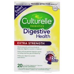 Força Extra da Saúde Digestiva 20 Bilhões de UFC - Cápsulas vegetarianas 20 Culturelle