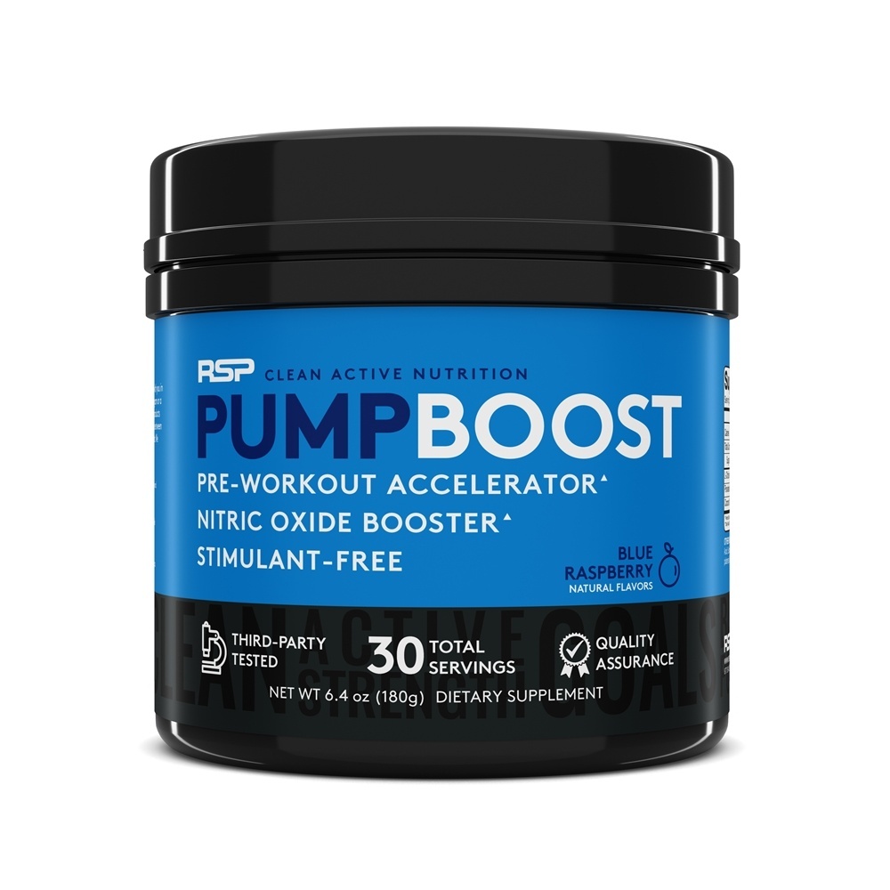 Bomba de Pré-Treino Pré-Treino Pó Azul Framboesa - 6.4 oz. RSP Nutrition
