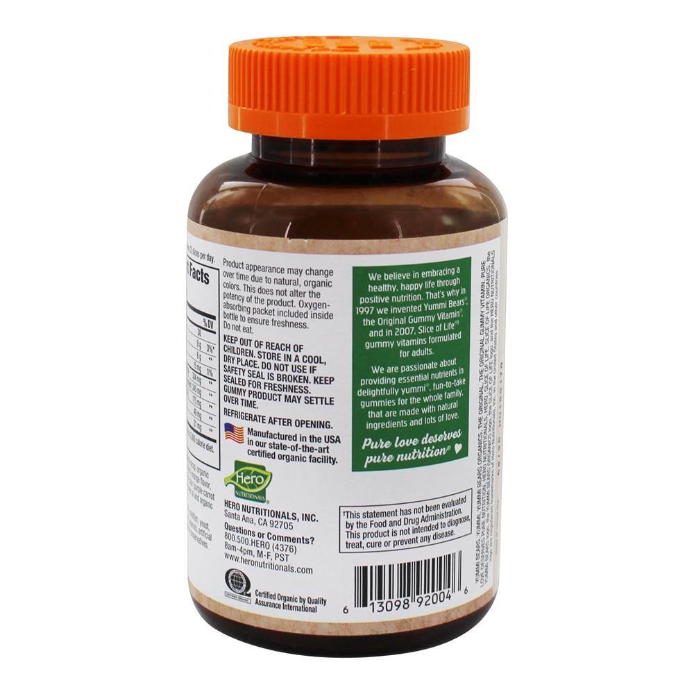 Slice of Life Organics Omega 3 Vitaminas Gummy Adult Sabor Cranberry-Orange - 60 Gummies Hero Nutritionals Products - Imagem 3