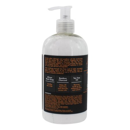 Condicionador de equilíbrio de carvão de bambu de sabão preto Africano - 13 fl. oz. Shea Moisture - Image 2