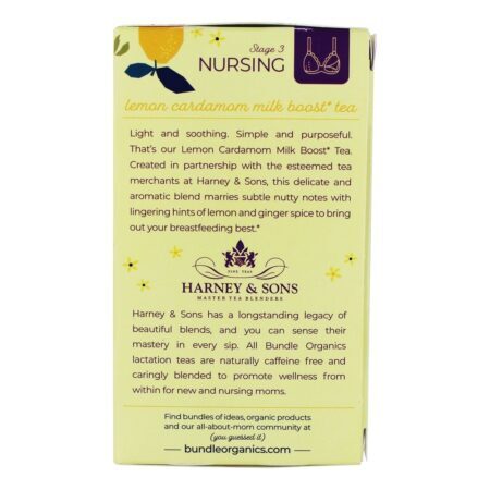 Leite Boost Tea Cardamomo De Limão - 20 Saquinhos de Chá Bundle Organics - Imagem 3
