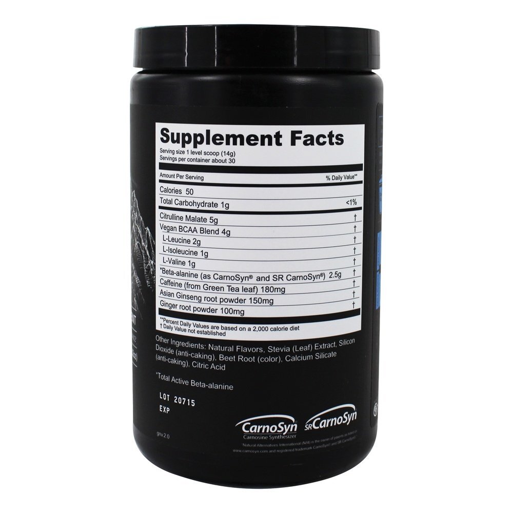 Pre Workout Power & Performance Pó De Limonada De Morango - 420 Gramas Gnarly Nutrition - Imagem 2