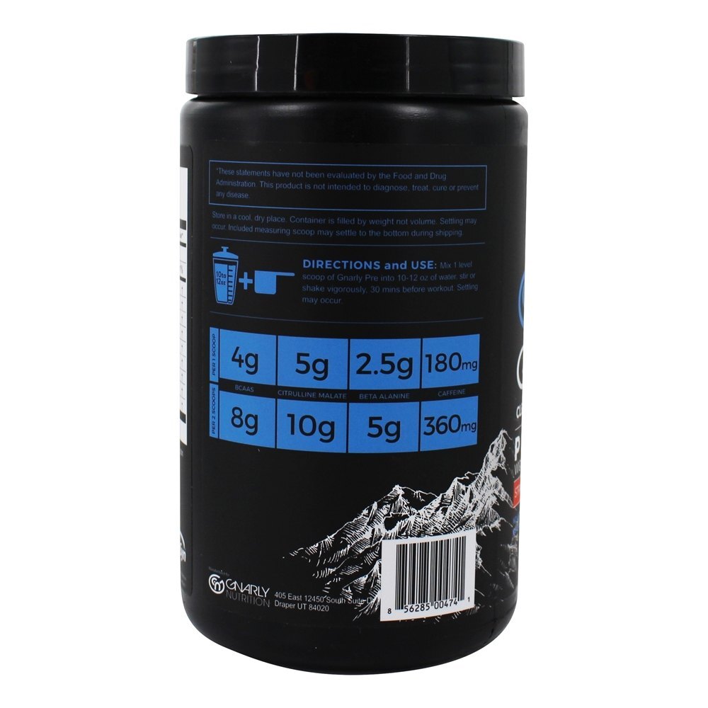 Pre Workout Power & Performance Pó De Limonada De Morango - 420 Gramas Gnarly Nutrition - Imagem 3
