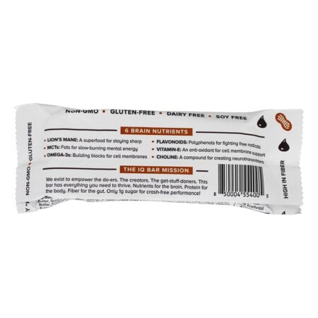 Chip de manteiga de amendoim para bar cérebro + corpo - 1.6 oz. IQ Bar - Image 2