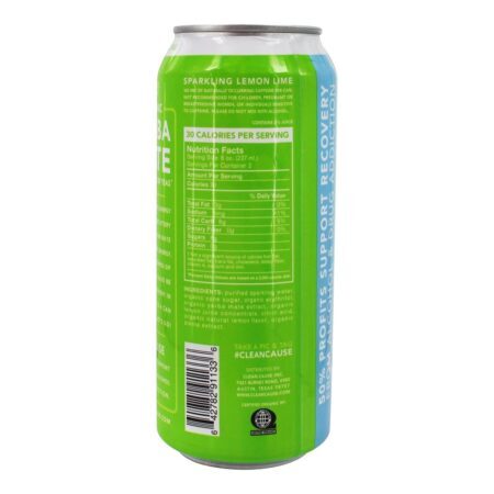 Limão espumante erva mate limão - 16 fl. oz. Clean Cause - Imagem 2