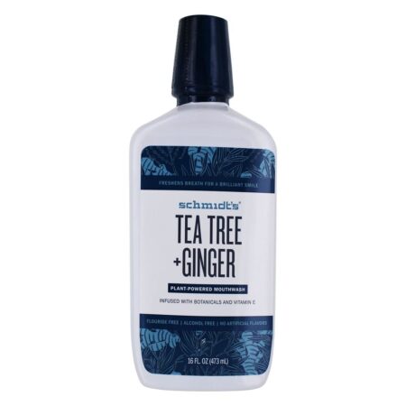 Plantar Powered Mouthwash Tea Tree + Gengibre - 16 fl. oz. Schmidt's