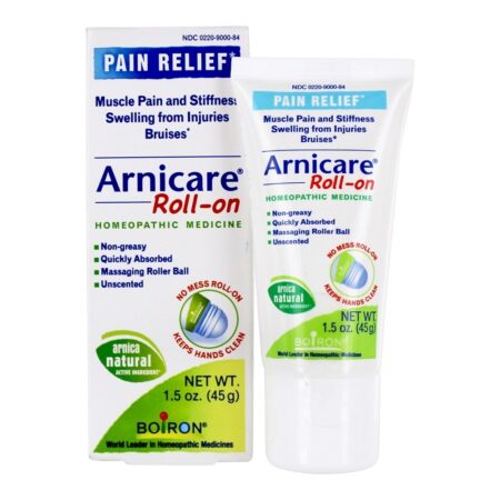 Arnicare Roll-On medicamento homeopático para alívio da dor - 1.5 oz. Boiron