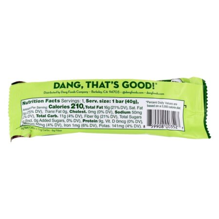 Coco à base de plantas Keto Bar torrado - 1.4 oz. Dang - Image 3