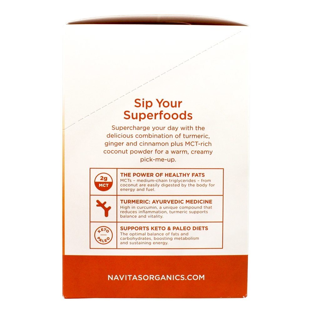 Mistura orgânica da bebida do Superfood da bebida do Latte - Pacote 10 Navitas Organics - Imagem 3
