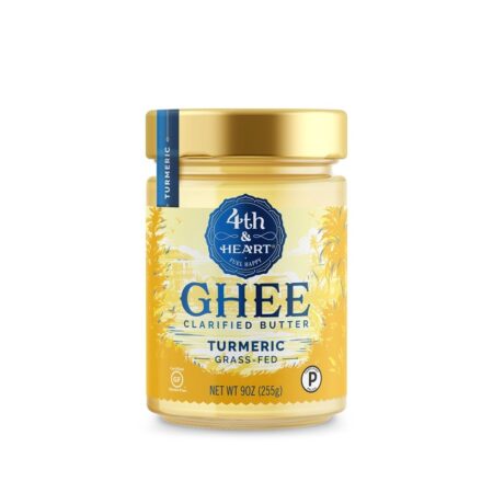 Grass-Fed Ghee Esterilizado Manteiga Açafrão - 9 oz. 4th & Heart