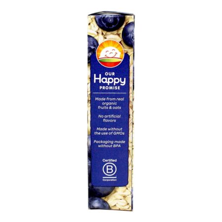 Happy Tot Organic Super Foods Bar de Aveia Sem Glúten Mirtilos e Farinha de Aveia - 5 Barras Happy Family - Image 3